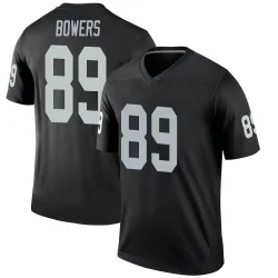 Youth Brock Bowers Las Vegas Raiders No.89 Legend Jersey - Black