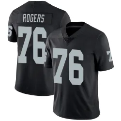 Youth Caleb Rogers Las Vegas Raiders No.76 Limited Team Color Vapor Untouchable Jersey - Black