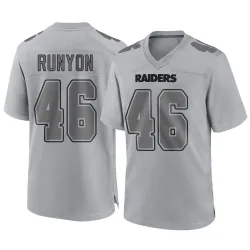 Youth Carter Runyon Las Vegas Raiders No.46 Game Atmosphere Fashion Jersey - Gray