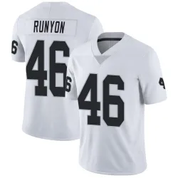 Youth Carter Runyon Las Vegas Raiders No.46 Limited Vapor Untouchable Jersey - White