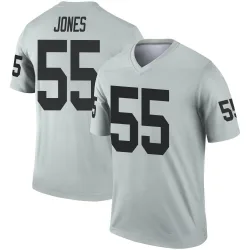 Youth Chandler Jones Las Vegas Raiders No.55 Legend Inverted Silver Jersey