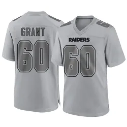 Youth Charles Grant Las Vegas Raiders No.60 Game Atmosphere Fashion Jersey - Gray