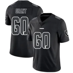 Youth Charles Grant Las Vegas Raiders No.60 Limited Jersey - Black Impact