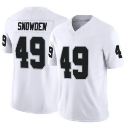 Youth Charles Snowden Las Vegas Raiders No.49 Limited Vapor F.U.S.E. Jersey - White