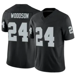Youth Charles Woodson Las Vegas Raiders No.24 Limited Vapor F.U.S.E. Jersey - Black