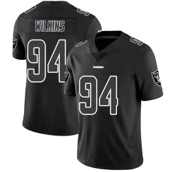 Youth Christian Wilkins Las Vegas Raiders No.94 Limited Jersey - Black Impact