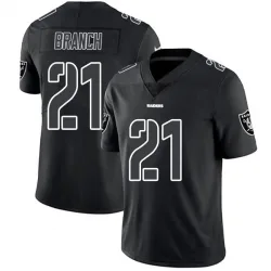 Youth Cliff Branch Las Vegas Raiders No.21 Limited Jersey - Black Impact