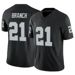 Youth Cliff Branch Las Vegas Raiders No.21 Limited Vapor F.U.S.E. Jersey - Black
