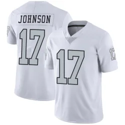 Youth Collin Johnson Las Vegas Raiders No.17 Limited Color Rush Jersey - White