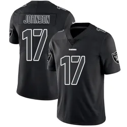 Youth Collin Johnson Las Vegas Raiders No.17 Limited Jersey - Black Impact