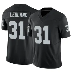 Youth Cre'Von LeBlanc Las Vegas Raiders No.31 Limited Vapor F.U.S.E. Jersey - Black