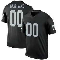Youth Custom Las Vegas Raiders No.00 Legend Jersey - Black