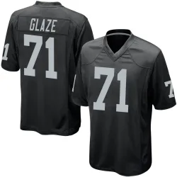 Youth DJ Glaze Las Vegas Raiders No.71 Game Team Color Jersey - Black