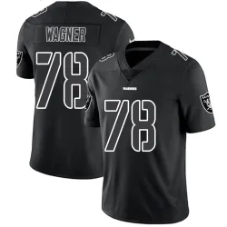 Youth Dalton Wagner Las Vegas Raiders No.78 Limited Jersey - Black Impact