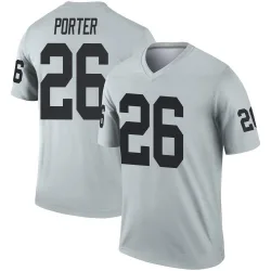 Youth Darien Porter Las Vegas Raiders No.26 Legend Inverted Silver Jersey