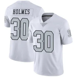 Youth Darnay Holmes Las Vegas Raiders No.30 Limited Color Rush Jersey - White