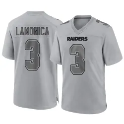 Youth Daryle Lamonica Las Vegas Raiders No.3 Game Atmosphere Fashion Jersey - Gray