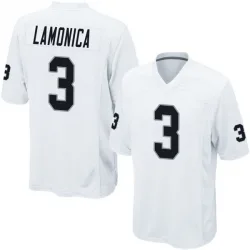 Youth Daryle Lamonica Las Vegas Raiders No.3 Game Jersey - White