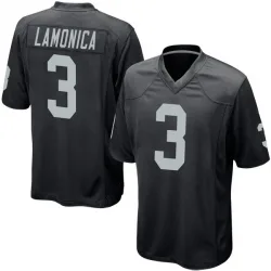 Youth Daryle Lamonica Las Vegas Raiders No.3 Game Team Color Jersey - Black