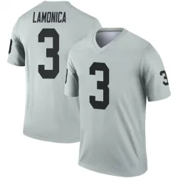 Youth Daryle Lamonica Las Vegas Raiders No.3 Legend Inverted Silver Jersey