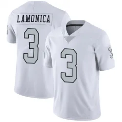 Youth Daryle Lamonica Las Vegas Raiders No.3 Limited Color Rush Jersey - White