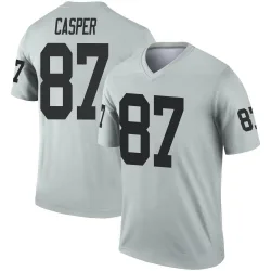 Youth Dave Casper Las Vegas Raiders No.87 Legend Inverted Silver Jersey