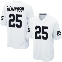 Youth Decamerion Richardson Las Vegas Raiders No.25 Game Jersey - White