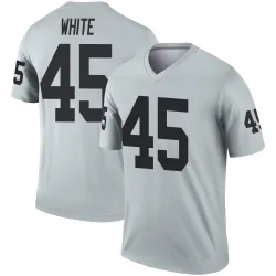 Youth Devin White Las Vegas Raiders No.45 Legend Inverted Silver Jersey