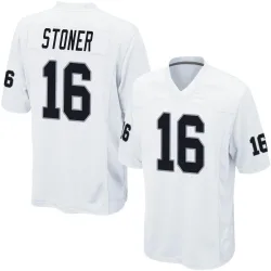 Youth Dillon Stoner Las Vegas Raiders No.16 Game Jersey - White