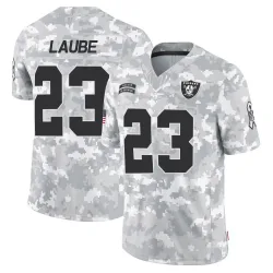 Youth Dylan Laube Las Vegas Raiders No.23 Limited 2024 Salute to Service Jersey - Arctic Camo