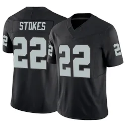 Youth Eric Stokes Las Vegas Raiders No.22 Limited Vapor F.U.S.E. Jersey - Black