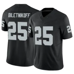 Youth Fred Biletnikoff Las Vegas Raiders No.25 Limited Vapor F.U.S.E. Jersey - Black