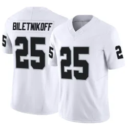 Youth Fred Biletnikoff Las Vegas Raiders No.25 Limited Vapor F.U.S.E. Jersey - White