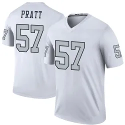 Youth Germaine Pratt Las Vegas Raiders No.57 Legend Color Rush Jersey - White