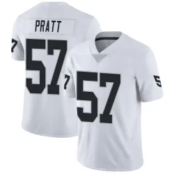 Youth Germaine Pratt Las Vegas Raiders No.57 Limited Vapor Untouchable Jersey - White