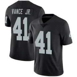 Youth Greedy Vance Jr. Las Vegas Raiders No.41 Limited Team Color Vapor Untouchable Jersey - Black