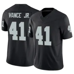 Youth Greedy Vance Jr. Las Vegas Raiders No.41 Limited Vapor F.U.S.E. Jersey - Black