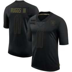 Youth Henry Ruggs III Las Vegas Raiders No.11 Limited 2020 Salute To Service Jersey - Black
