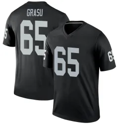 Youth Hroniss Grasu Las Vegas Raiders No.65 Legend Jersey - Black
