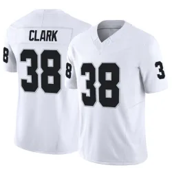 Youth Hudson Clark Las Vegas Raiders No.38 Limited Vapor F.U.S.E. Jersey - White