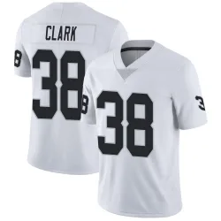 Youth Hudson Clark Las Vegas Raiders No.38 Limited Vapor Untouchable Jersey - White
