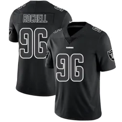 Youth Isaac Rochell Las Vegas Raiders No.96 Limited Jersey - Black Impact