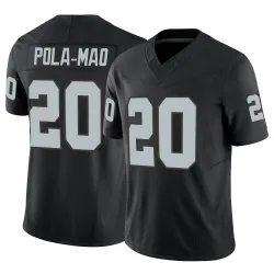 Youth Isaiah Pola-Mao Las Vegas Raiders No.20 Limited Vapor F.U.S.E. Jersey - Black