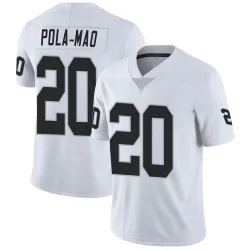 Youth Isaiah Pola-Mao Las Vegas Raiders No.20 Limited Vapor Untouchable Jersey - White