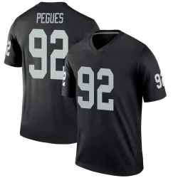 Youth JJ Pegues Las Vegas Raiders No.92 Legend Jersey - Black