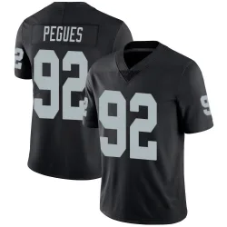 Youth JJ Pegues Las Vegas Raiders No.92 Limited Team Color Vapor Untouchable Jersey - Black