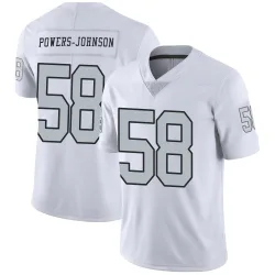 Youth Jackson Powers-Johnson Las Vegas Raiders No.58 Limited Color Rush Jersey - White