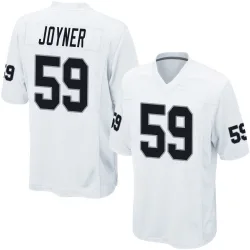 Youth Jah Joyner Las Vegas Raiders No.59 Game Jersey - White