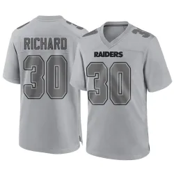 Youth Jalen Richard Las Vegas Raiders No.30 Game Atmosphere Fashion Jersey - Gray