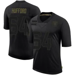 Youth Jarrod Hufford Las Vegas Raiders No.64 Limited 2020 Salute To Service Jersey - Black